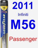 Passenger Wiper Blade for 2011 Infiniti M56 - Hybrid