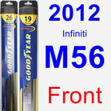 Front Wiper Blade Pack for 2012 Infiniti M56 - Hybrid