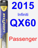 Passenger Wiper Blade for 2015 Infiniti QX60 - Hybrid