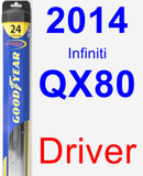 Driver Wiper Blade for 2014 Infiniti QX80 - Hybrid