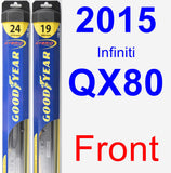 Front Wiper Blade Pack for 2015 Infiniti QX80 - Hybrid