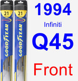 Front Wiper Blade Pack for 1994 Infiniti Q45 - Hybrid