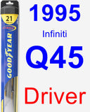 Driver Wiper Blade for 1995 Infiniti Q45 - Hybrid