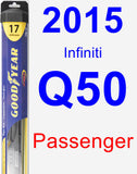 Passenger Wiper Blade for 2015 Infiniti Q50 - Hybrid