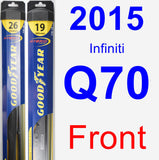 Front Wiper Blade Pack for 2015 Infiniti Q70 - Hybrid