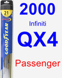 Passenger Wiper Blade for 2000 Infiniti QX4 - Hybrid