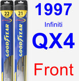 Front Wiper Blade Pack for 1997 Infiniti QX4 - Hybrid