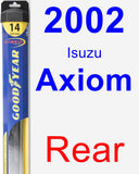 Rear Wiper Blade for 2002 Isuzu Axiom - Hybrid