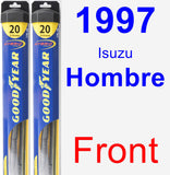 Front Wiper Blade Pack for 1997 Isuzu Hombre - Hybrid