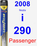 Passenger Wiper Blade for 2008 Isuzu i-290 - Hybrid