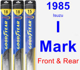 Front & Rear Wiper Blade Pack for 1985 Isuzu I-Mark - Hybrid