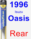 Rear Wiper Blade for 1996 Isuzu Oasis - Hybrid