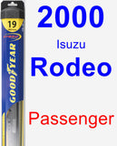 Passenger Wiper Blade for 2000 Isuzu Rodeo - Hybrid