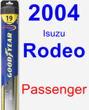 Passenger Wiper Blade for 2004 Isuzu Rodeo - Hybrid