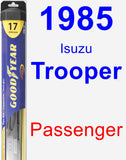 Passenger Wiper Blade for 1985 Isuzu Trooper - Hybrid