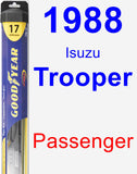 Passenger Wiper Blade for 1988 Isuzu Trooper - Hybrid