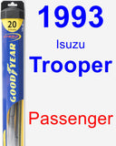 Passenger Wiper Blade for 1993 Isuzu Trooper - Hybrid