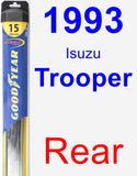 Rear Wiper Blade for 1993 Isuzu Trooper - Hybrid