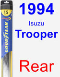 Rear Wiper Blade for 1994 Isuzu Trooper - Hybrid