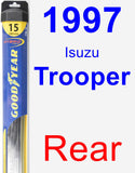 Rear Wiper Blade for 1997 Isuzu Trooper - Hybrid