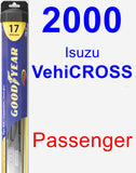 Passenger Wiper Blade for 2000 Isuzu VehiCROSS - Hybrid