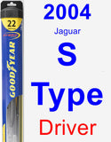 Driver Wiper Blade for 2004 Jaguar S-Type - Hybrid