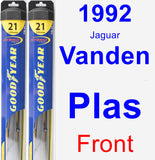 Front Wiper Blade Pack for 1992 Jaguar Vanden Plas - Hybrid