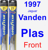 Front Wiper Blade Pack for 1997 Jaguar Vanden Plas - Hybrid