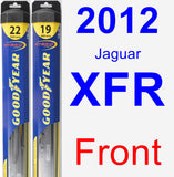 Front Wiper Blade Pack for 2012 Jaguar XFR - Hybrid