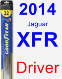 Driver Wiper Blade for 2014 Jaguar XFR - Hybrid