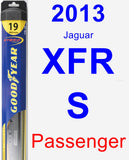 Passenger Wiper Blade for 2013 Jaguar XFR-S - Hybrid