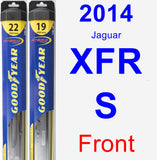 Front Wiper Blade Pack for 2014 Jaguar XFR-S - Hybrid