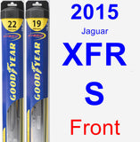 Front Wiper Blade Pack for 2015 Jaguar XFR-S - Hybrid