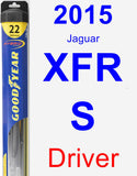 Driver Wiper Blade for 2015 Jaguar XFR-S - Hybrid