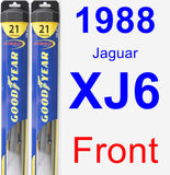 Front Wiper Blade Pack for 1988 Jaguar XJ6 - Hybrid