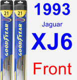 Front Wiper Blade Pack for 1993 Jaguar XJ6 - Hybrid