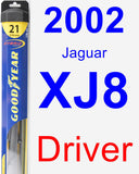 Driver Wiper Blade for 2002 Jaguar XJ8 - Hybrid