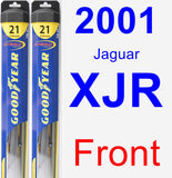 Front Wiper Blade Pack for 2001 Jaguar XJR - Hybrid