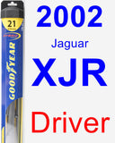 Driver Wiper Blade for 2002 Jaguar XJR - Hybrid