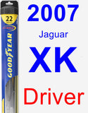 Driver Wiper Blade for 2007 Jaguar XK - Hybrid