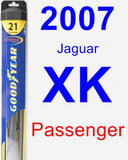 Passenger Wiper Blade for 2007 Jaguar XK - Hybrid