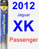 Passenger Wiper Blade for 2012 Jaguar XK - Hybrid