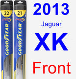 Front Wiper Blade Pack for 2013 Jaguar XK - Hybrid