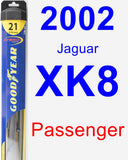 Passenger Wiper Blade for 2002 Jaguar XK8 - Hybrid