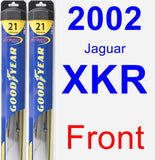 Front Wiper Blade Pack for 2002 Jaguar XKR - Hybrid