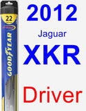 Driver Wiper Blade for 2012 Jaguar XKR - Hybrid