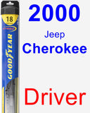 Driver Wiper Blade for 2000 Jeep Cherokee - Hybrid