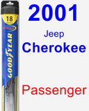 Passenger Wiper Blade for 2001 Jeep Cherokee - Hybrid