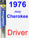 Driver Wiper Blade for 1976 Jeep Cherokee - Hybrid