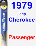 Passenger Wiper Blade for 1979 Jeep Cherokee - Hybrid